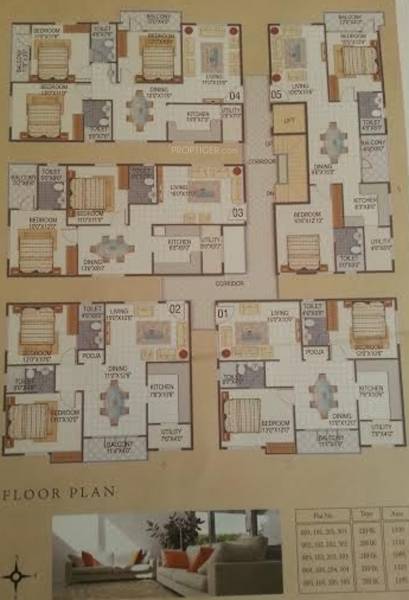  nakshatra Nakshatra Cluster Plan from 1st to 4th Floor