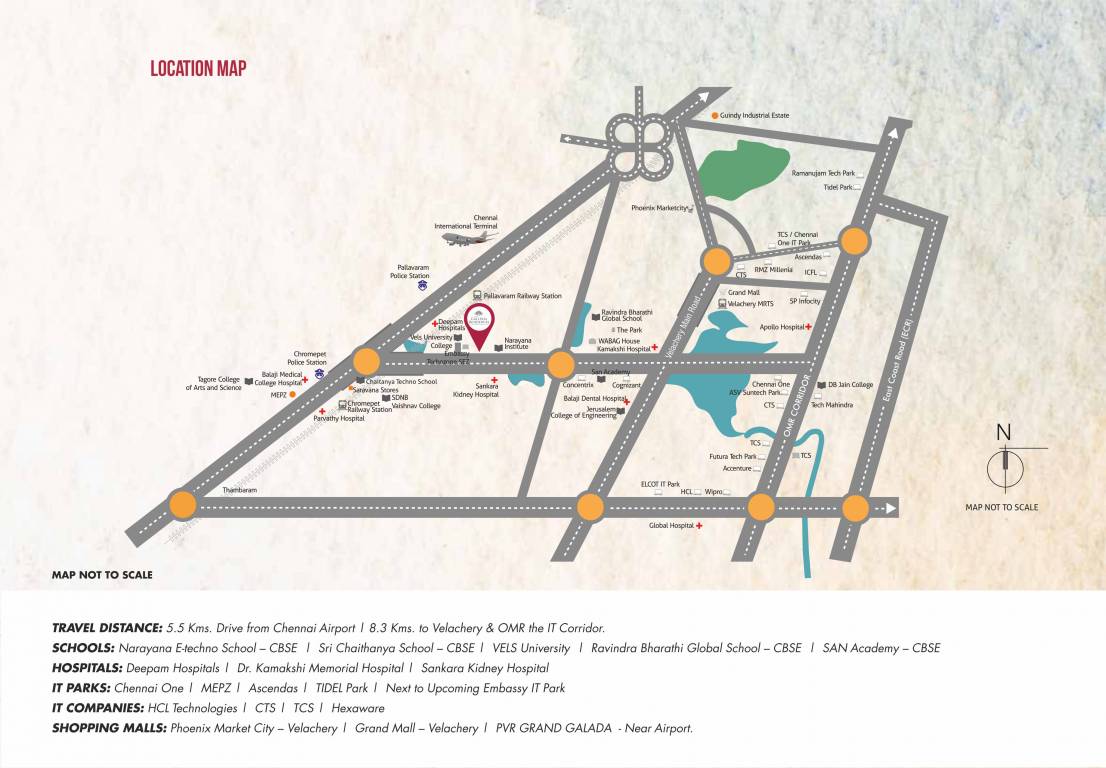 galleria residences Location Plan