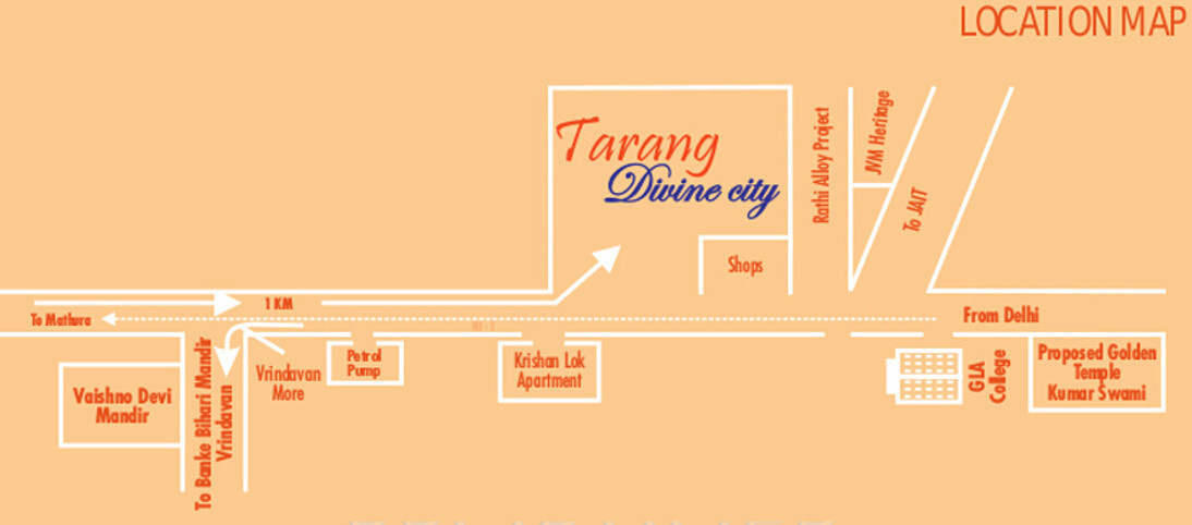 divine city villas Location Plan