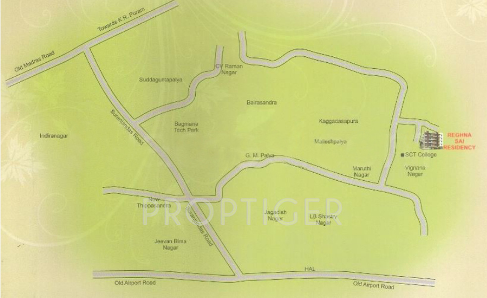  sai residency Location Plan