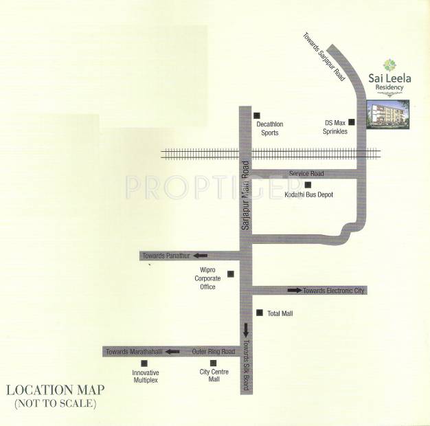 sree-mali-properties sai-leela-residency Location Plan
