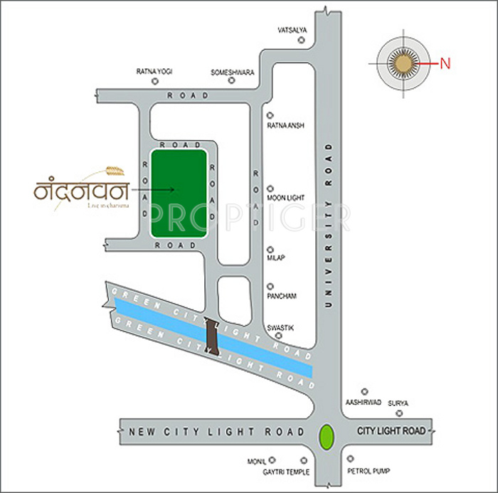 Images for Location Plan of Happy Home Nandanvan Apartment