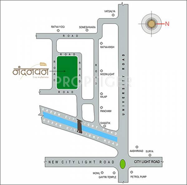Images for Location Plan of Happy Home Nandanvan Apartment Images for Location Plan of Happy Home Nandanvan Apartment