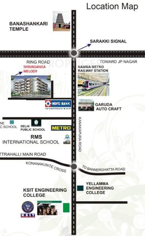  melody Images for Location Plan of Shivaganga Melody