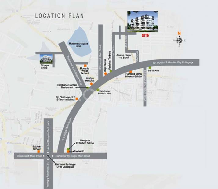 soorya-homes spendor Location Plan