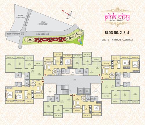 Images for Cluster Plan of Ami Pink City Images for Cluster Plan of Ami Pink City