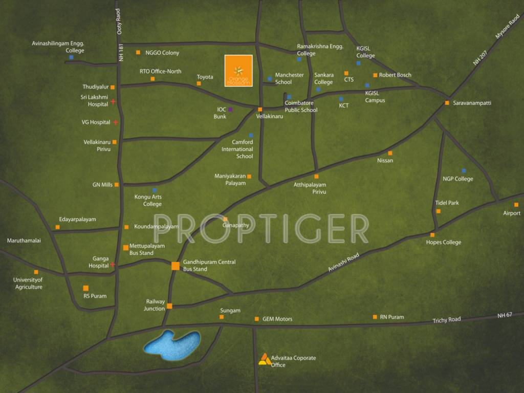 Images for Location Plan of Advaitaa Orange Blossom Villa