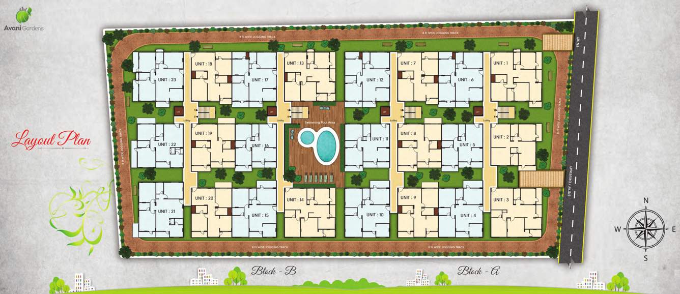  gardens Images for Layout Plan of Avani Gardens
