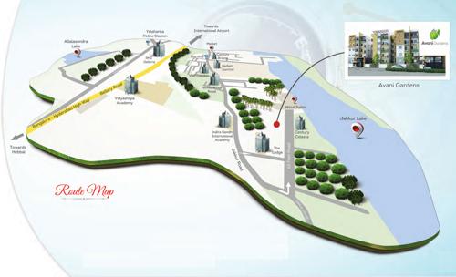  gardens Images for Location Plan of Avani Gardens