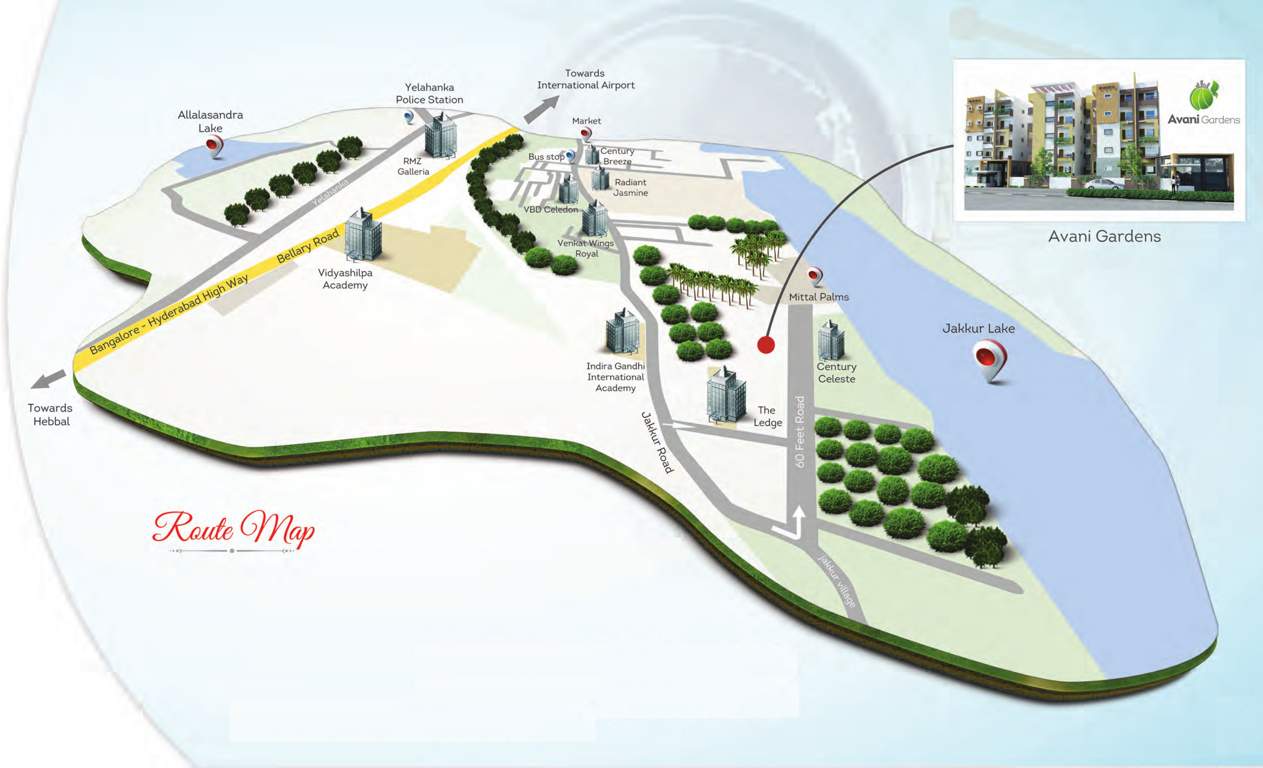  gardens Images for Location Plan of Avani Gardens