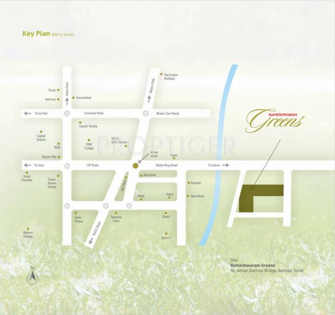  greens Images for Location Plan of Rameshwaram Greens