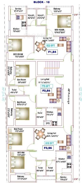yogi builders merinaa Block 10 Cluster Plan from 1st to 2nd Floor