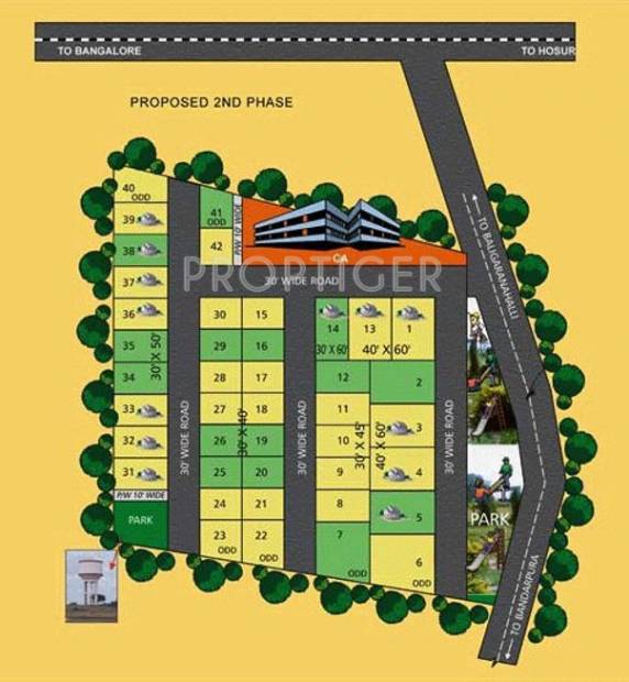 dasha-homes-private-ltd sri-satya-sai-enclave Site Plan