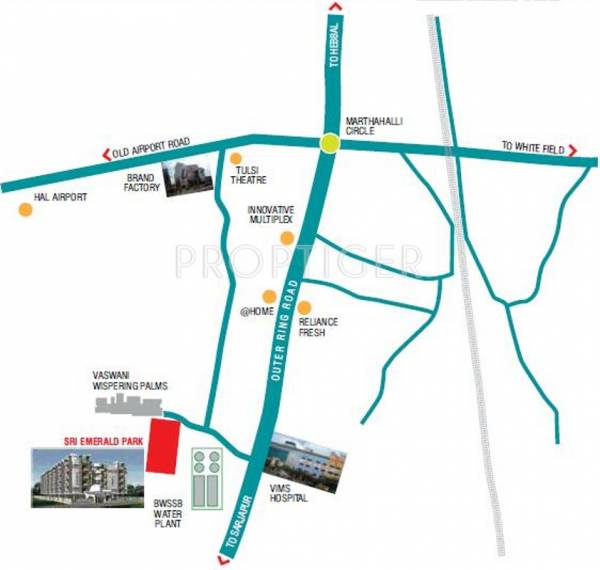 Images for Location Plan of Srinidhi Constructions Emerald Park