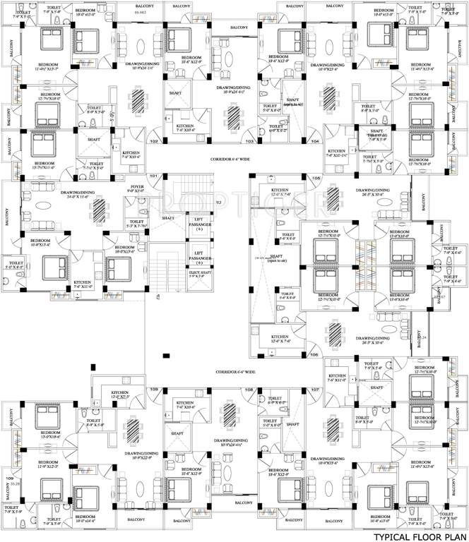 Images for Cluster Plan of Blue Heaven Airport Residency