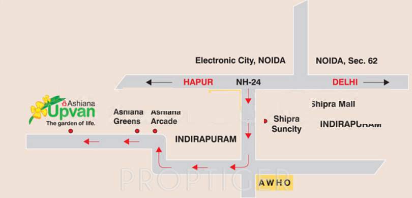 upvan Images for Location Plan of Ashiana Upvan