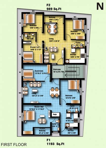 Images for Cluster Plan of Anu Krish Flats