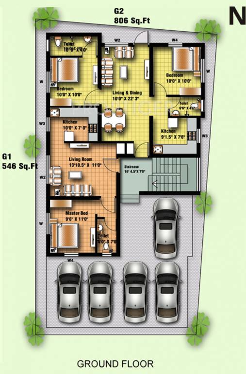Images for Cluster Plan of Anu Krish Flats