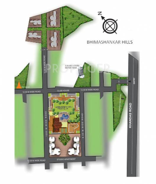 Images for Location Plan of Soft Corner Bhimashankar Hills Plots