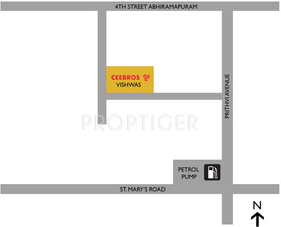 ceebros vishwas Location Plan