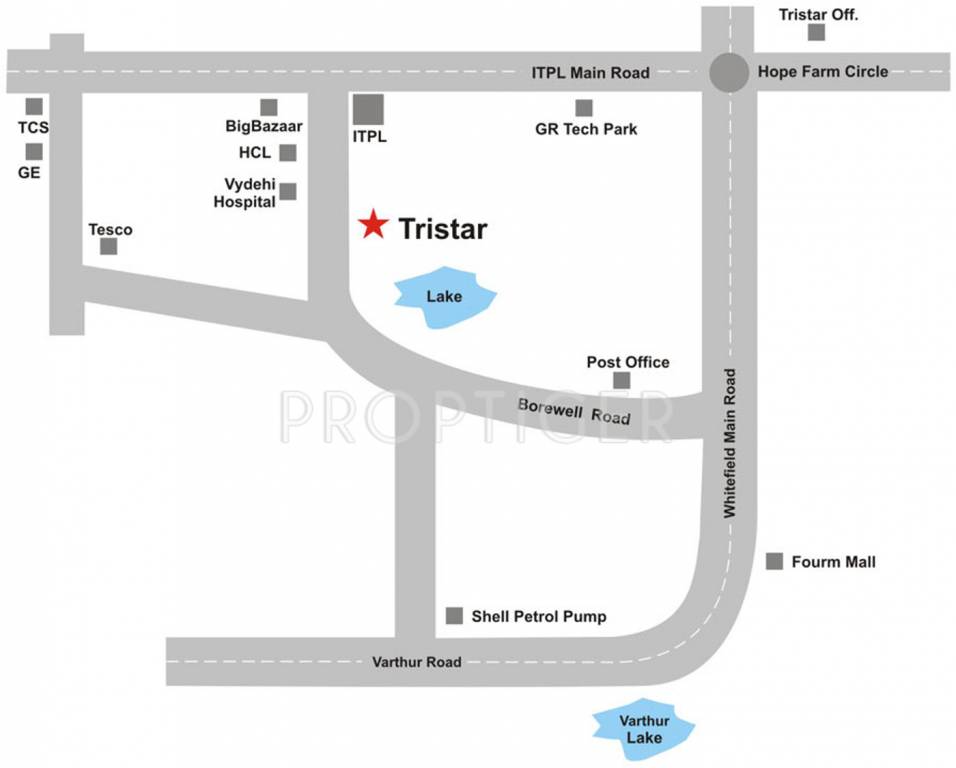 tristar homes pvt ltd aishwarya Location Plan