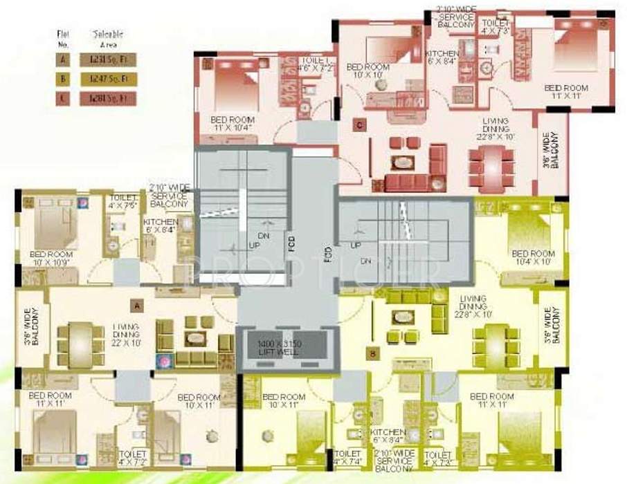  heights Images for Cluster Plan of Vindhya Heights