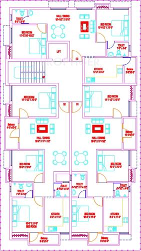 shri-prithiyangira-structurals-private-limited vishwakarmaa Vishwakarmaa Cluster Plan for 2nd Floor