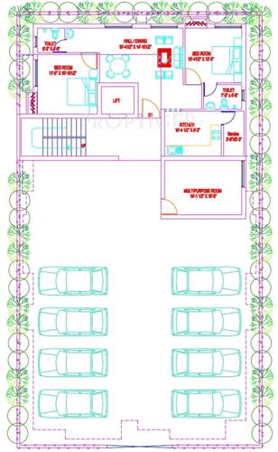 shri-prithiyangira-structurals-private-limited vishwakarmaa Vishwakarmaa Cluster Plan for ground Floor