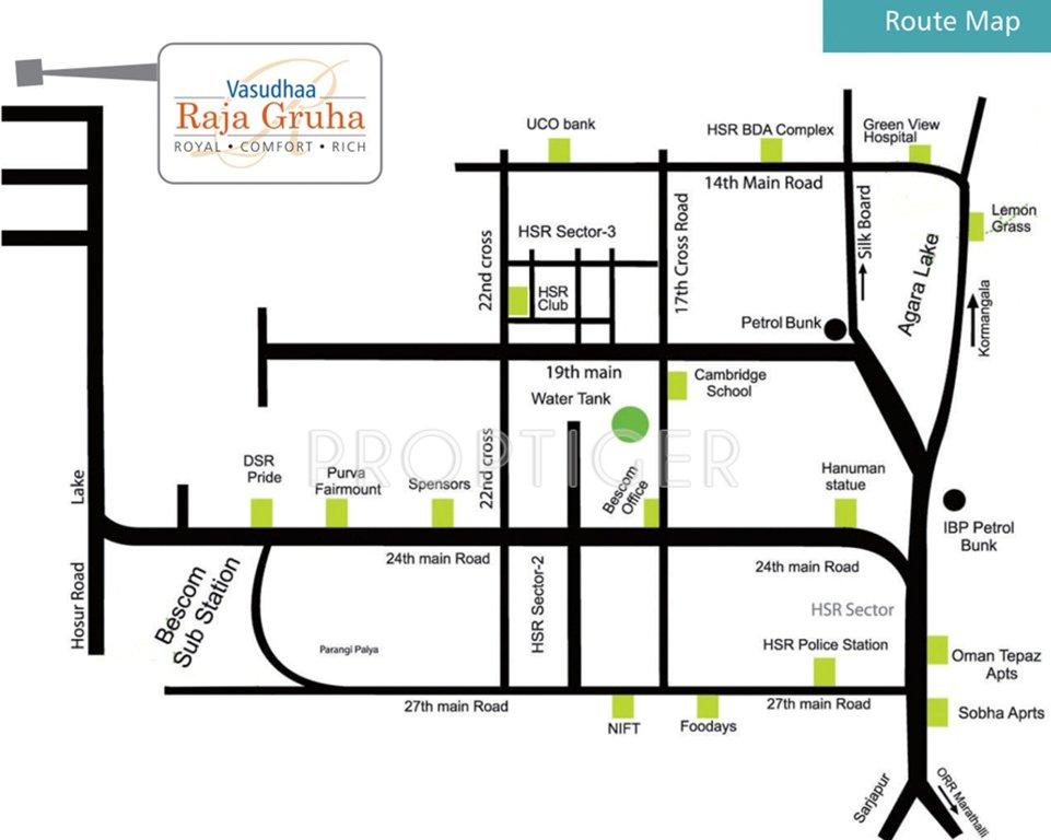 pnr group vasudhaa raja gruha Location Plan