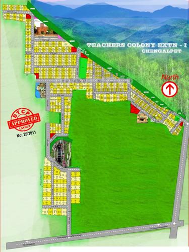 Images for Layout Plan of Tamilnadu Colony Extn I House With Plots
