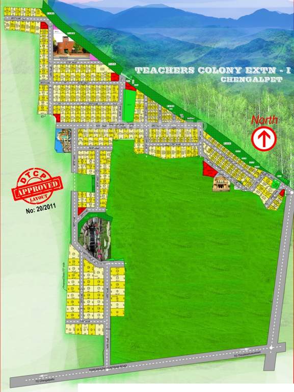 Images for Layout Plan of Tamilnadu Colony Extn I House With Plots