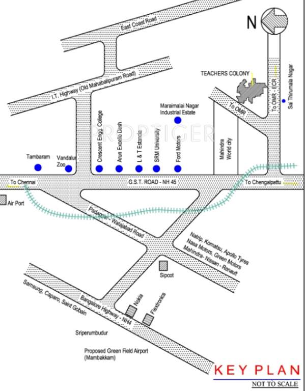 Images for Location Plan of Tamilnadu Colony Extn I House With Plots