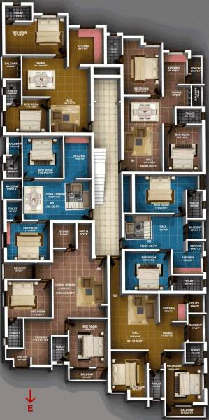 Images for Cluster Plan of Brownstone Classic Coral