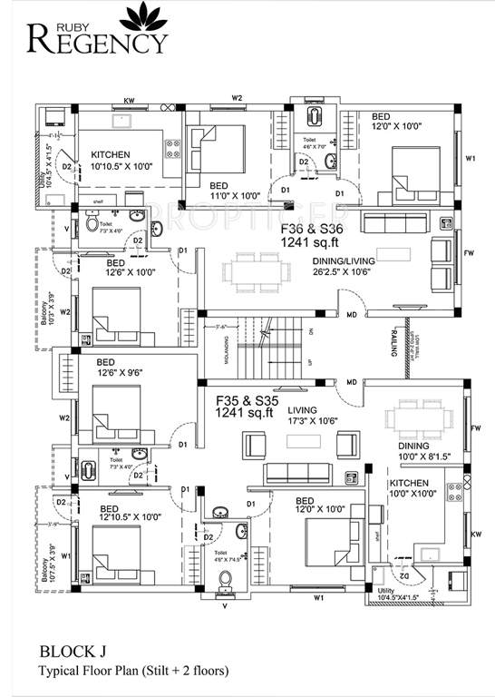 Images for Cluster Plan of Ruby Regency