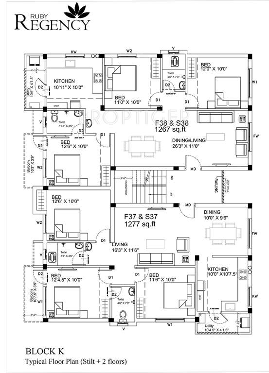 Images for Cluster Plan of Ruby Regency