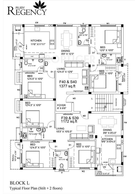 Images for Cluster Plan of Ruby Regency