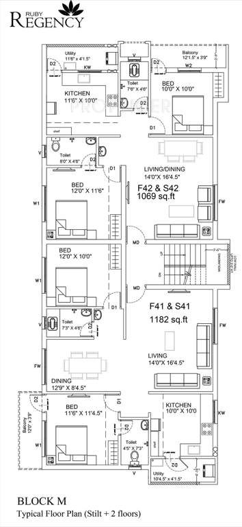 Images for Cluster Plan of Ruby Regency