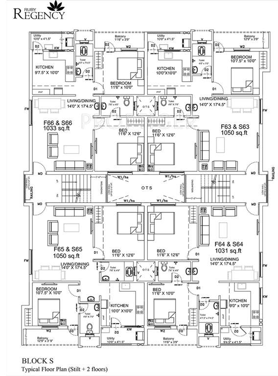 Images for Cluster Plan of Ruby Regency