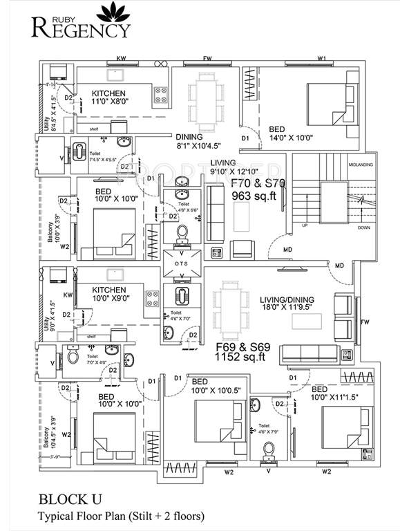 Images for Cluster Plan of Ruby Regency