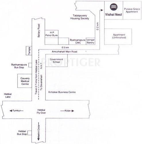 vishal-promoters-and-builders nest Location Plan