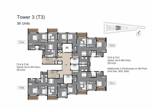  the-weave Tower 3 Cluster Plan