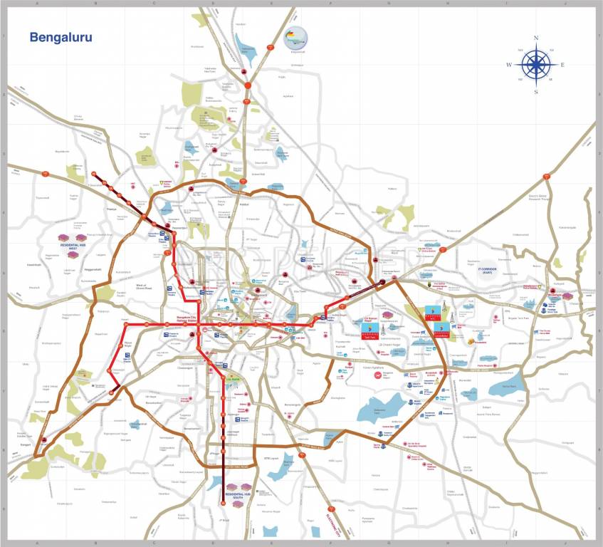 tech park Images for Location Plan of Bagmane Developers Pvt Ltd Tech Park