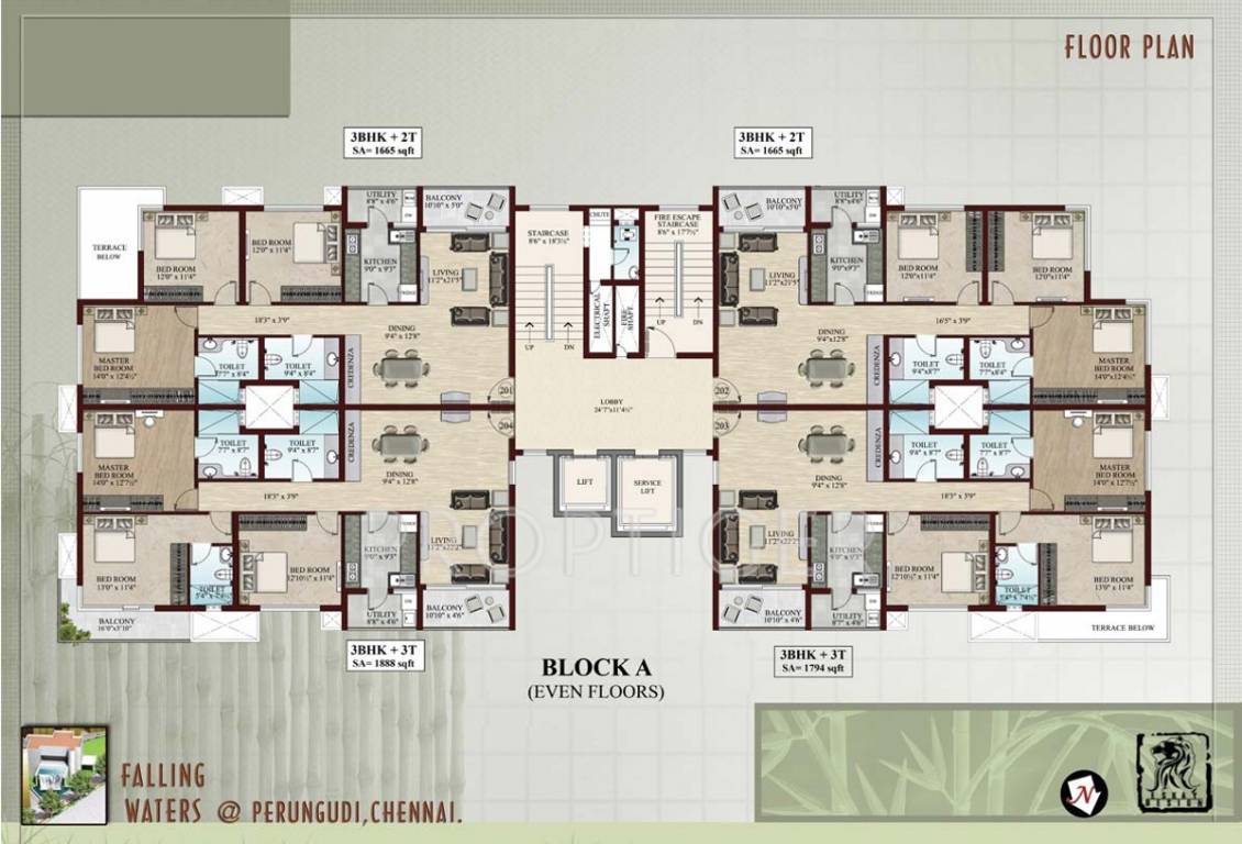falling waters Images for Cluster Plan of Flying Falling Waters
