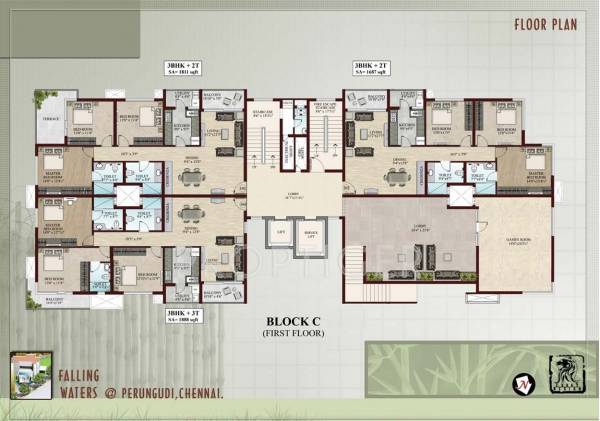  falling-waters Images for Cluster Plan of Flying Falling Waters