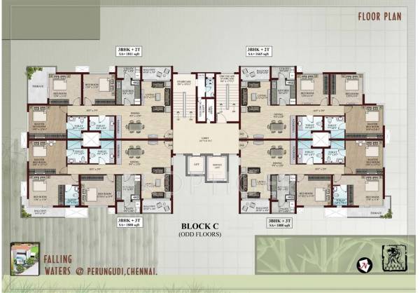  falling-waters Images for Cluster Plan of Flying Falling Waters