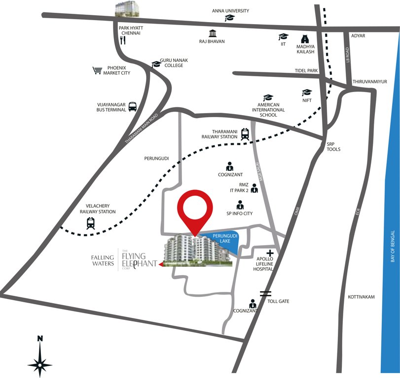 falling waters Images for Location Plan of Flying Falling Waters