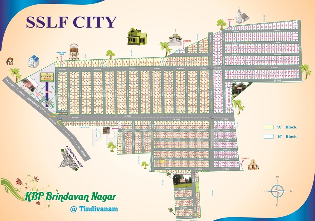 sree sarabeswaraa land foundation brindhavan nagar Layout Plan