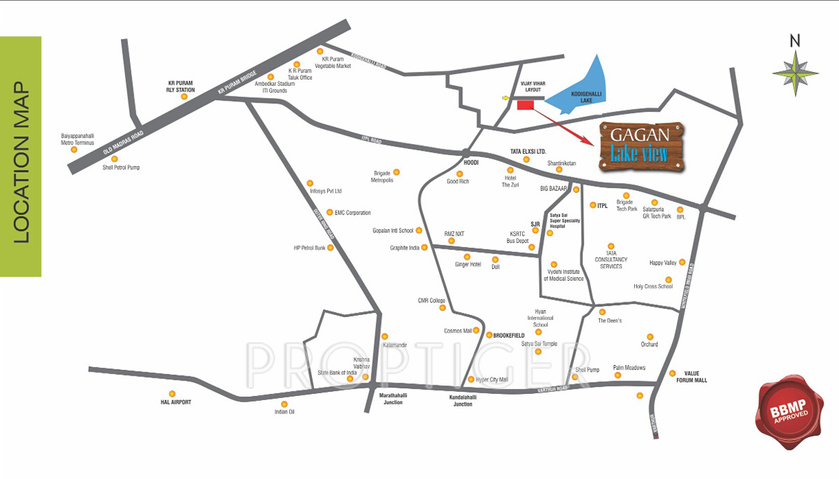 neni group gagan lake view Location Plan