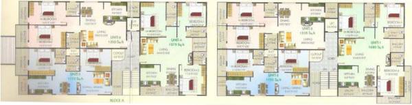 modern-builders-and-developers gardenia-residency Block 1 Cluster Plan