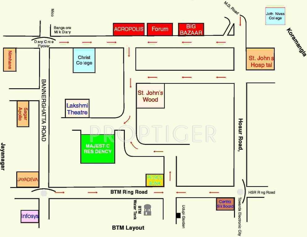  residency Images for Location Plan of Majestic Residency